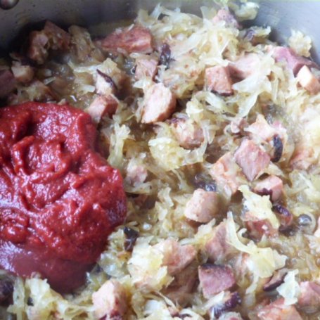 Krok 6 - Bigos z powidłami śliwkowymi foto