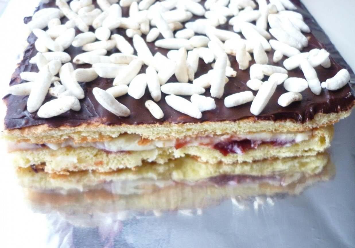 Biszkopt z masą foto