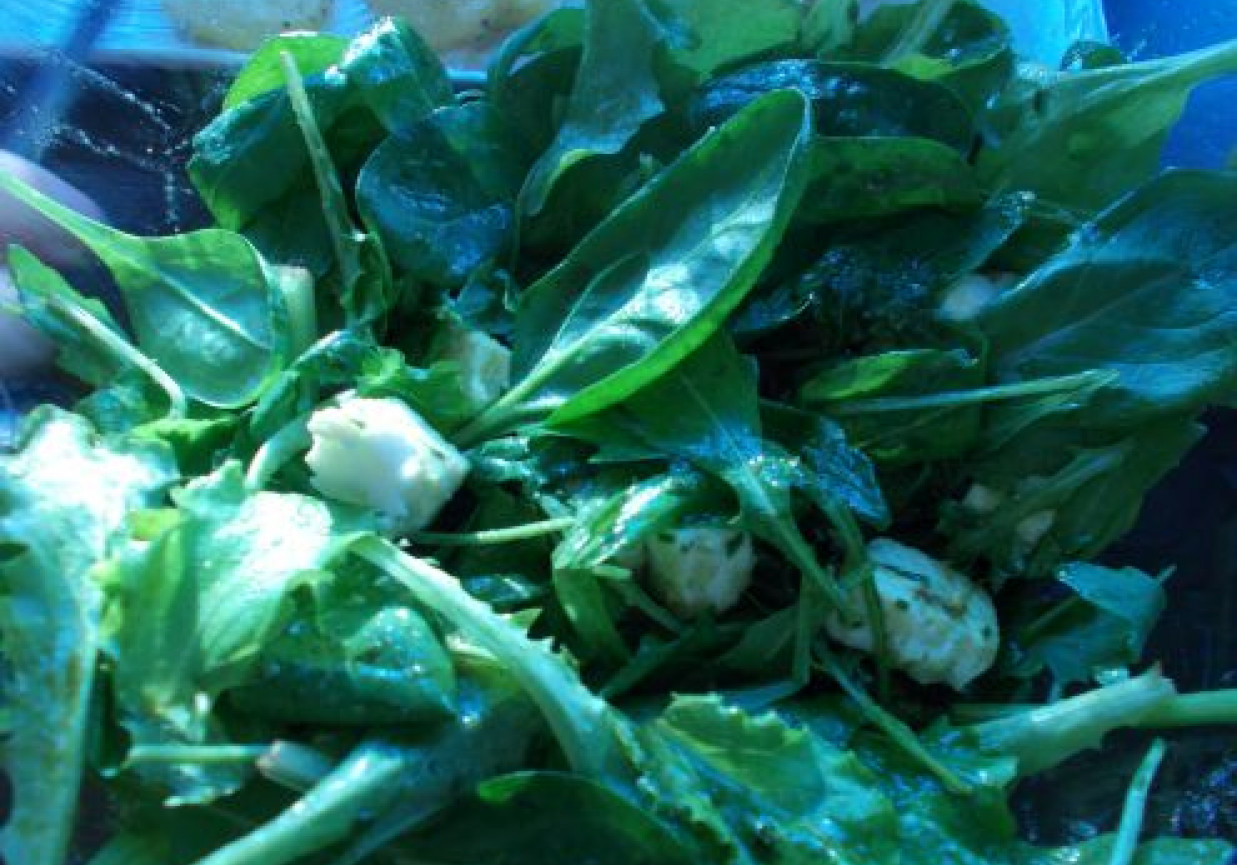 Blattsalat - mieszanka salat z feta foto
