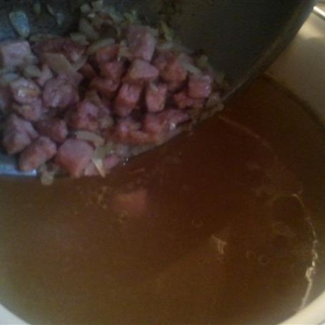 Krok 6 - Błyskawiczna zupa fasolowa na niedzielnym rosole foto