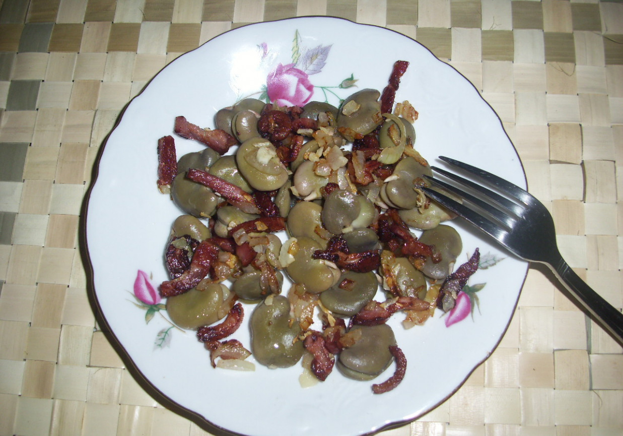 Bób z boczkiem foto