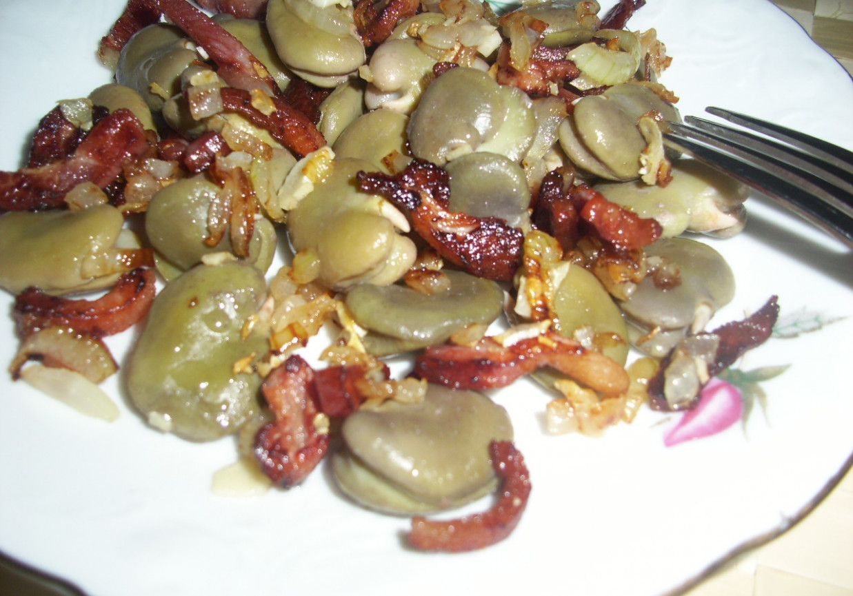 Bób z boczkiem foto