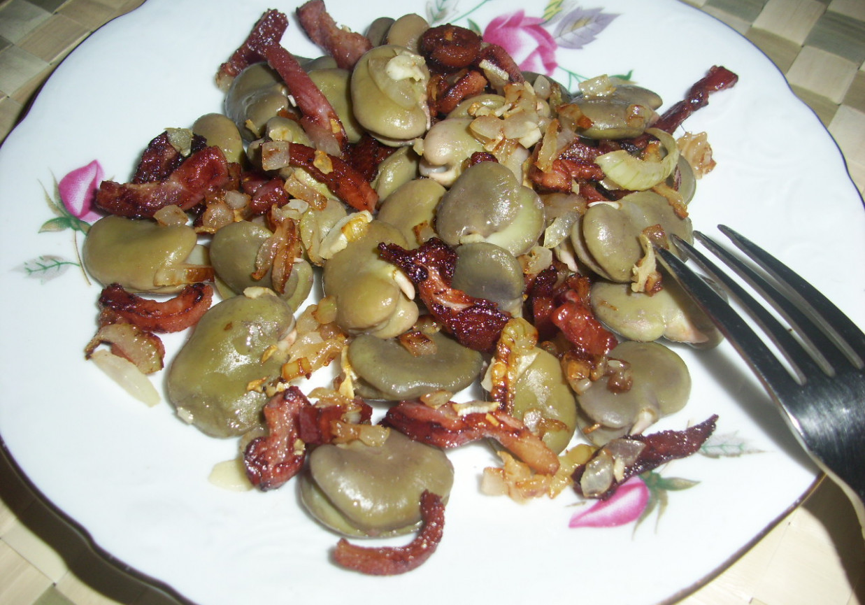 Bób z boczkiem foto