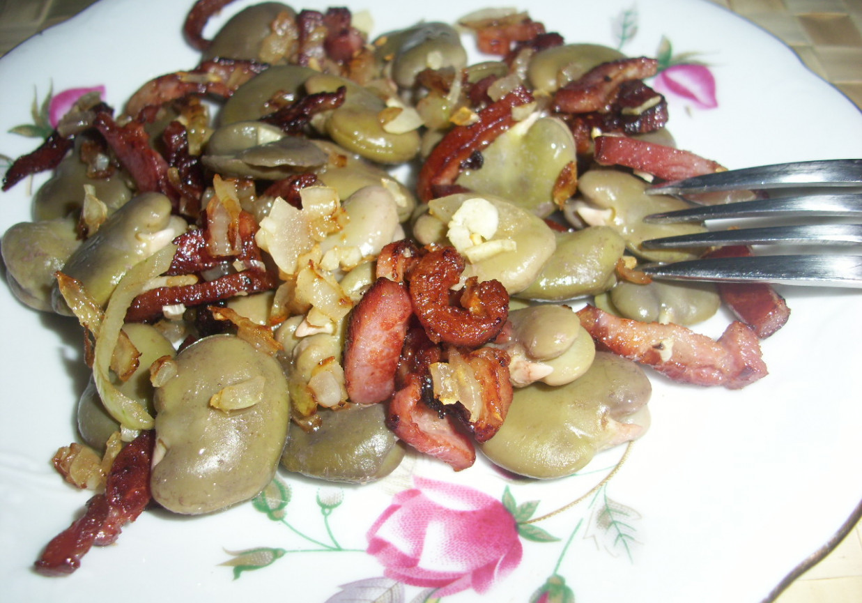 Bób z boczkiem foto