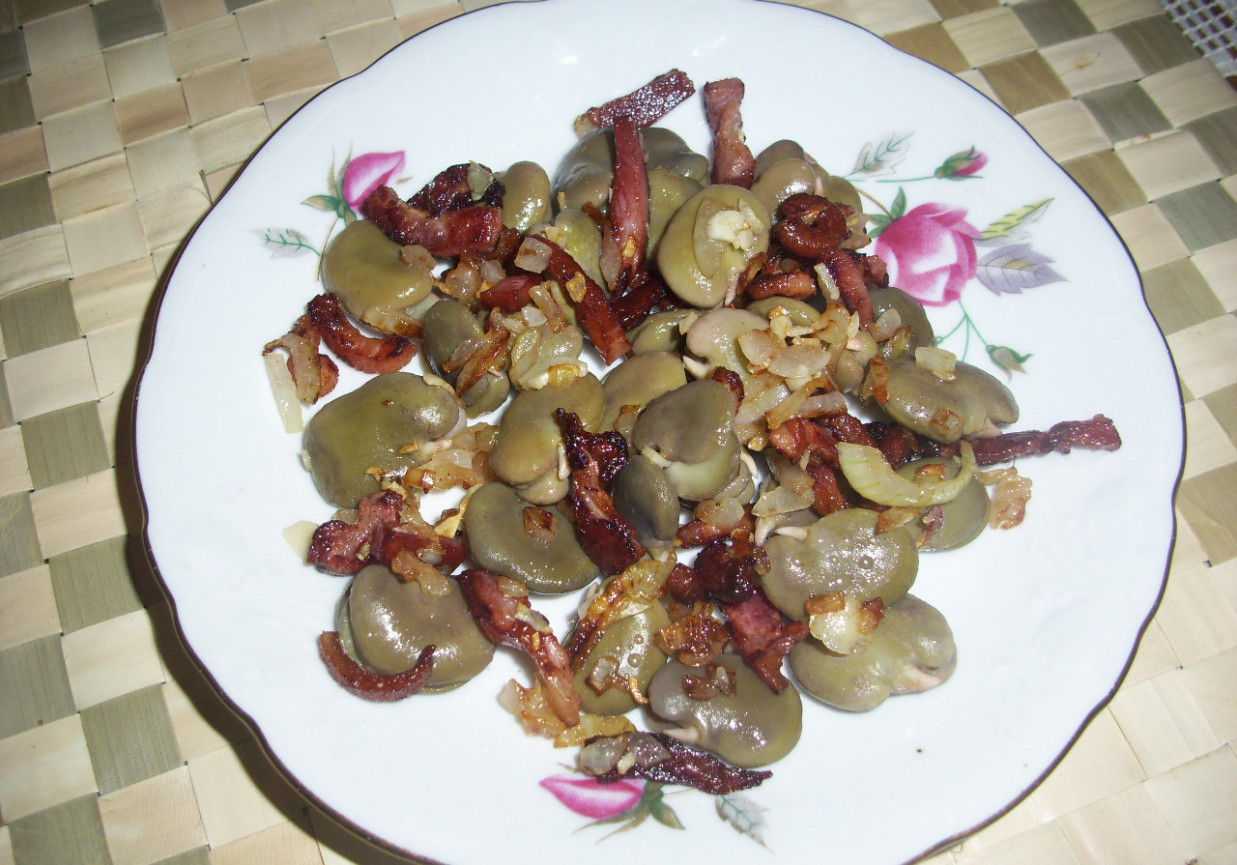 Bób z boczkiem foto