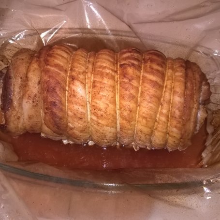 Krok 3 - Boczek rolowany pieczony w rękawie foto