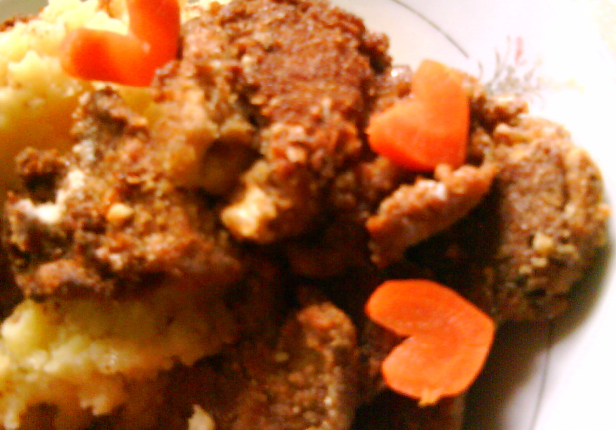 Boczniaki w orzechowej panierce foto