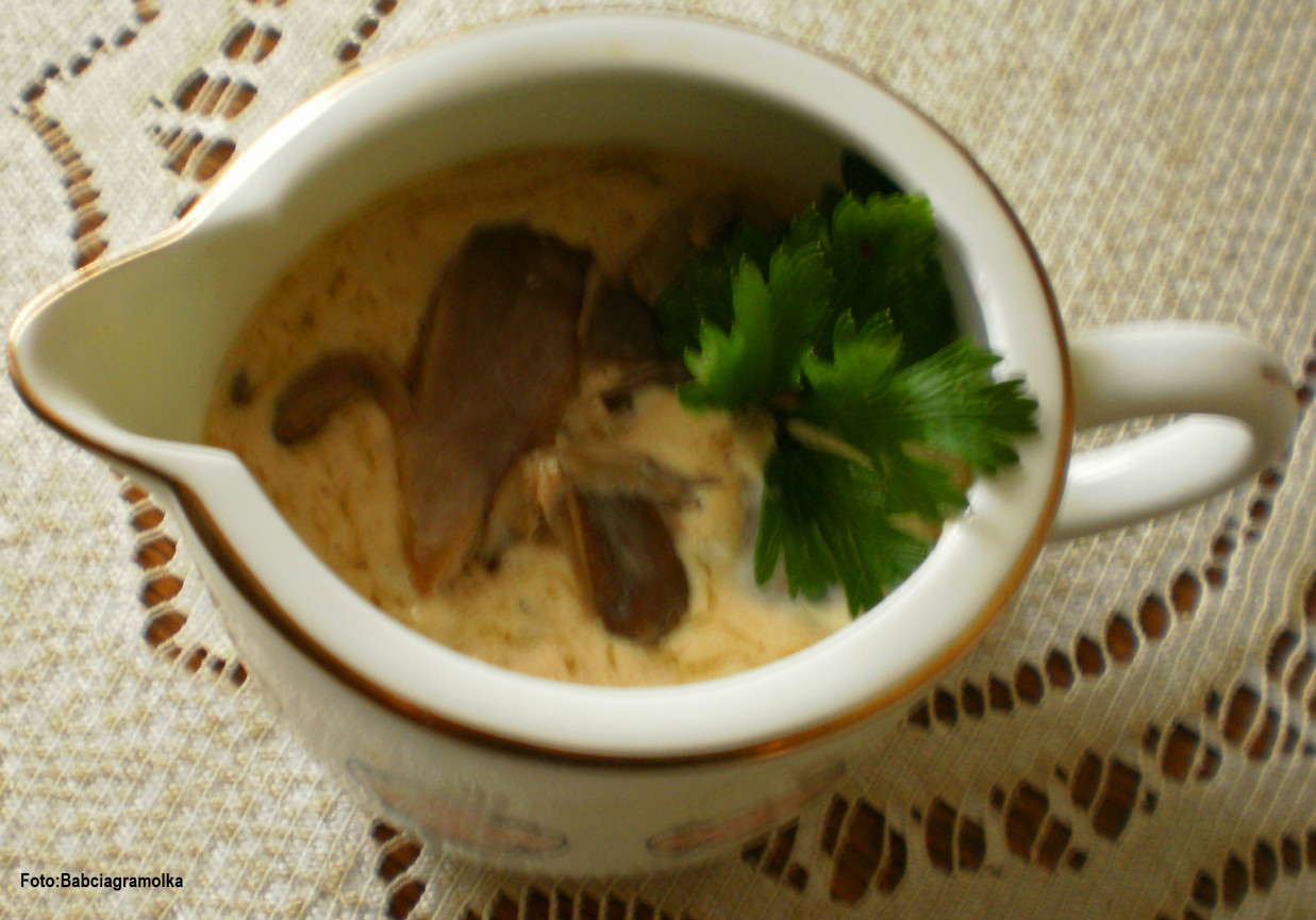 Boczniakowy sos na skróty : foto