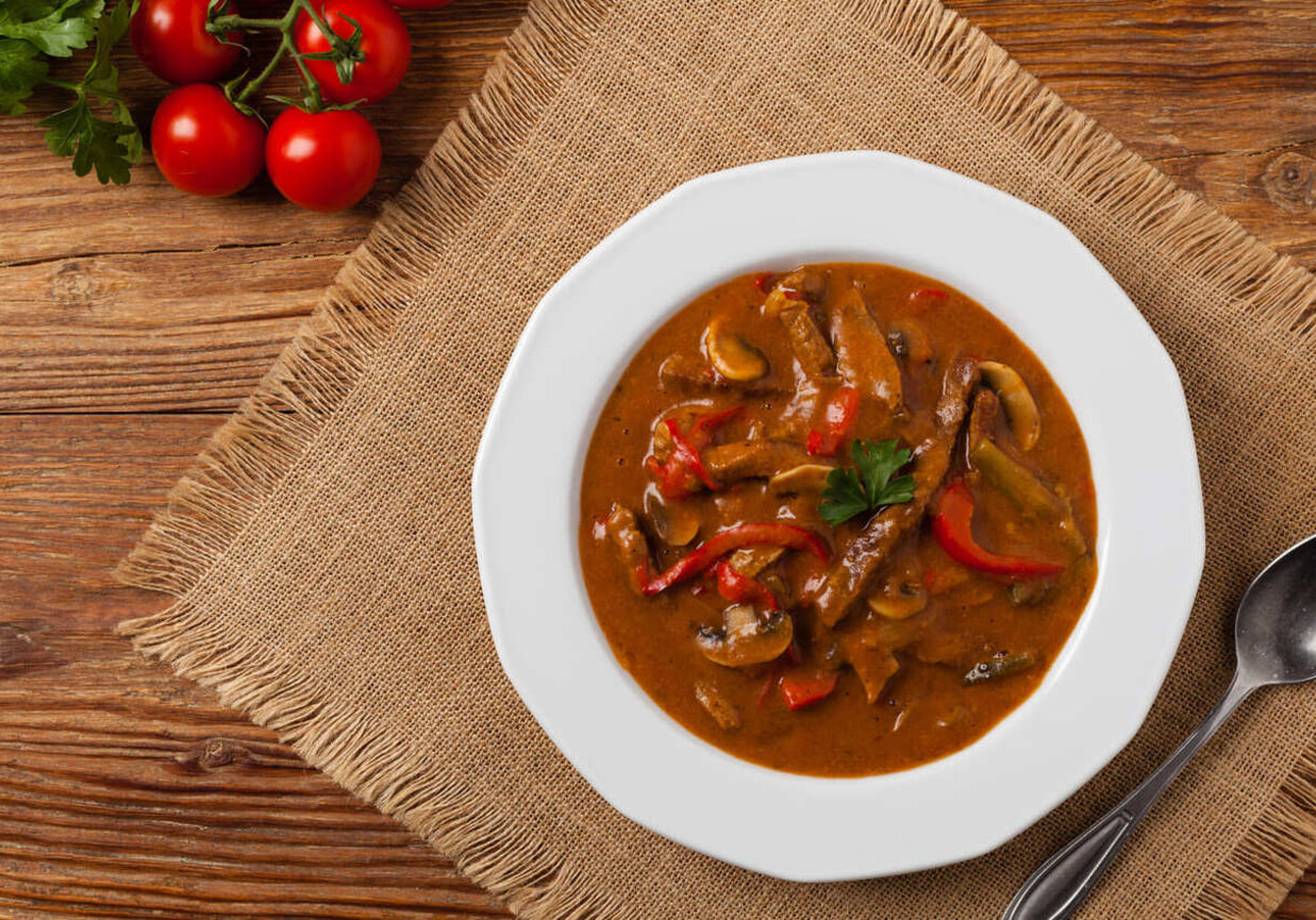 Boeuf Strogonow ze schabu foto