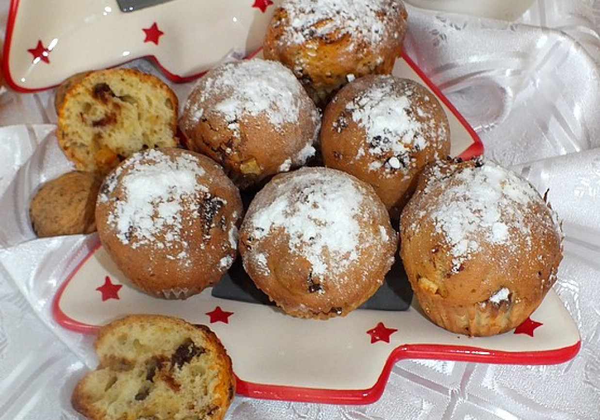 Bożonarodzeniowe muffinki z bakaliami foto