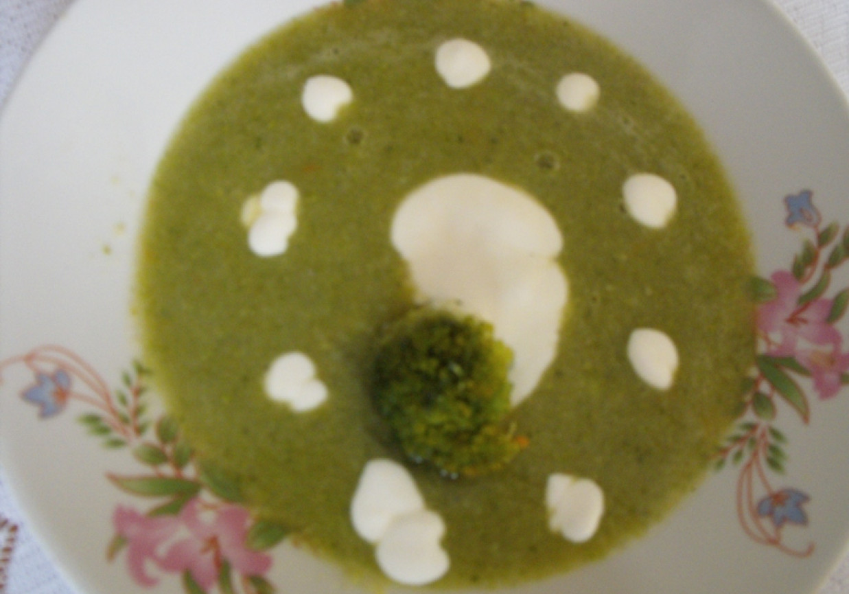 Brokułowa zupa krem foto