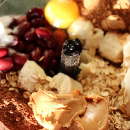 Krok 1 - Brownie z czerwonej fasoli z bananem i masłem orzechowym foto