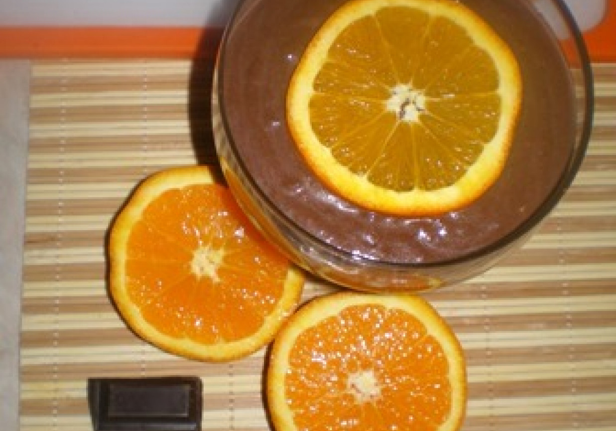 Budyń czekoladowo-pomarańczowy foto