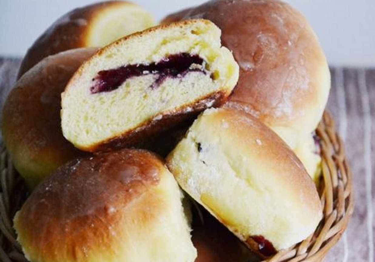 Bułeczki z jagodami foto