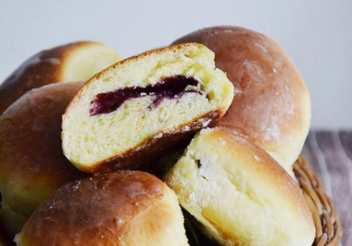 Bułeczki z jagodami foto