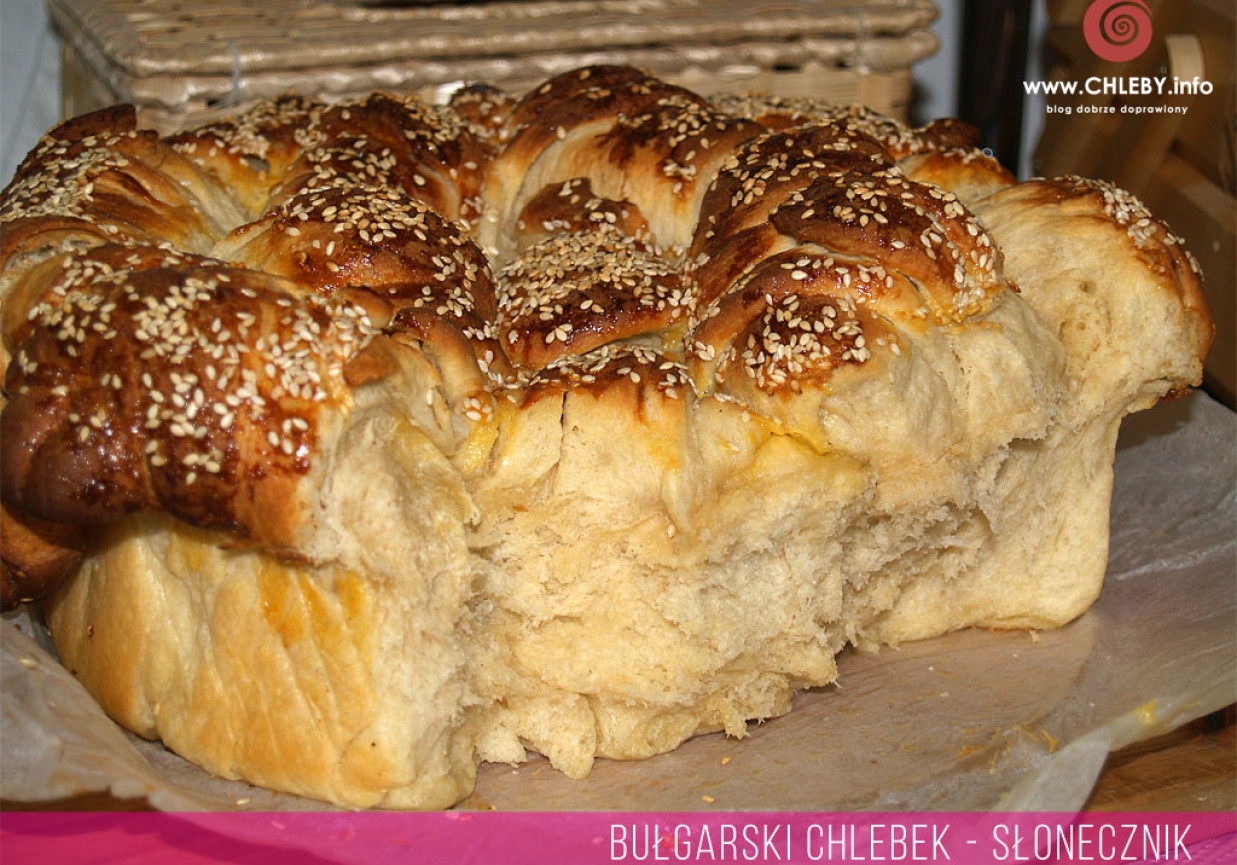 Bułgarski chlebek - słonecznik foto
