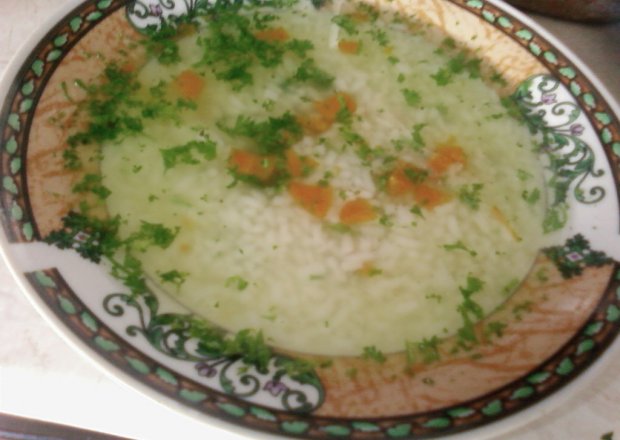 Fotografia przedstawiająca Bulion z ryżem