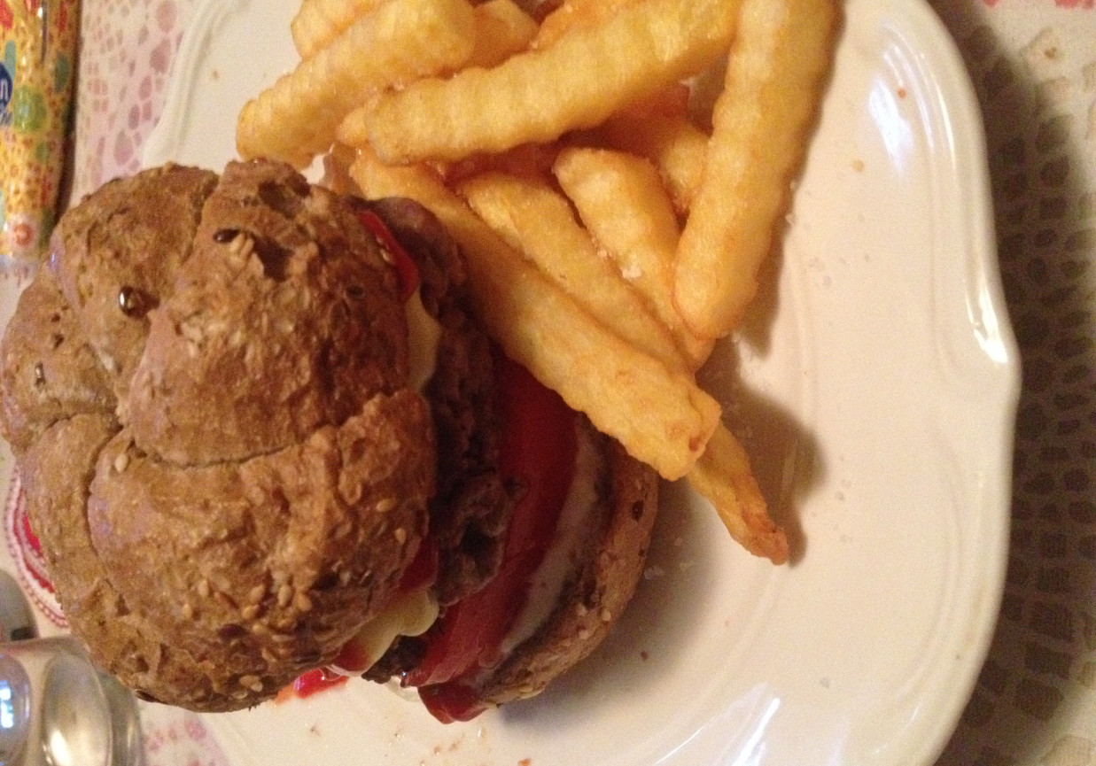 Burger domowy foto