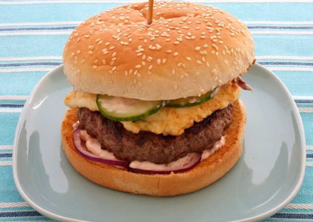 Fotografia przedstawiająca Burger grecki