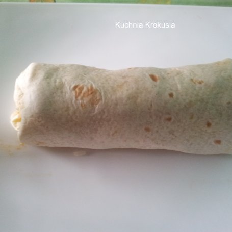 Krok 7 - Burrito z kurczakiem i ryżem foto