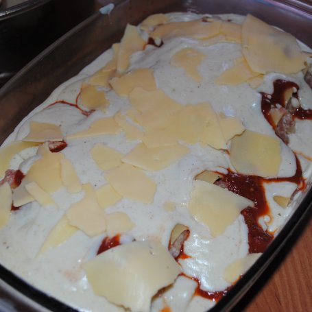 Krok 6 - Canelonni w sosie Bolognese pod pierzynką beszamelu. foto