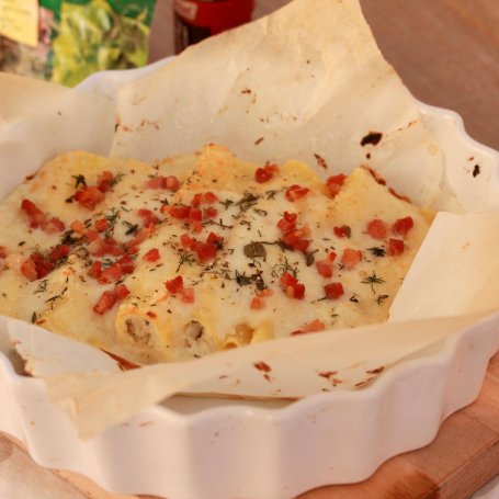 Krok 9 - Cannelloni 4 sery pod ziołową kołderką foto