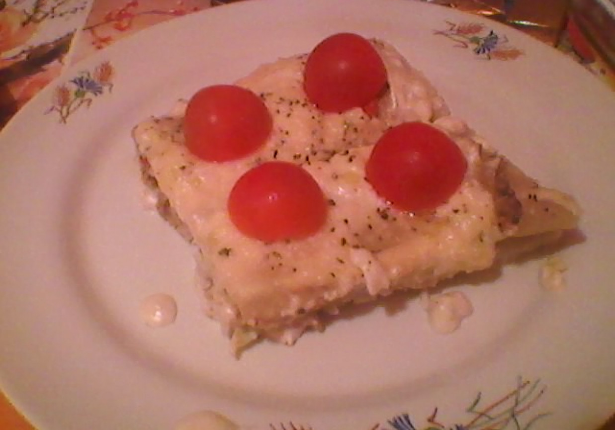 Cannelloni w sosie porowym foto