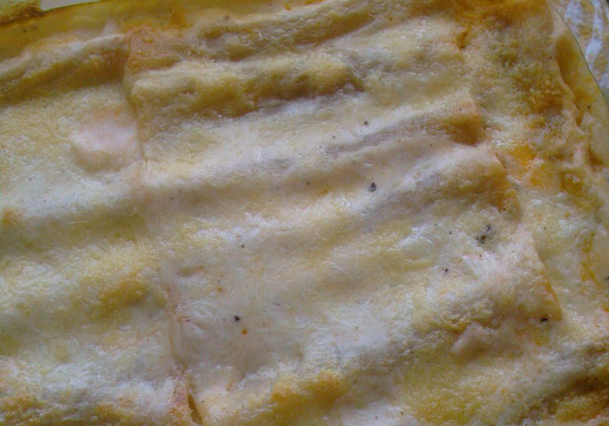 Cannelloni z mięsem pod beszamelem foto