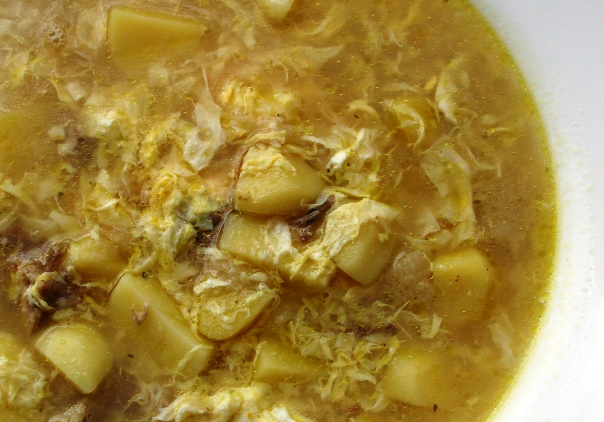 Česneková polévka, czeska zupa czosnkowa foto