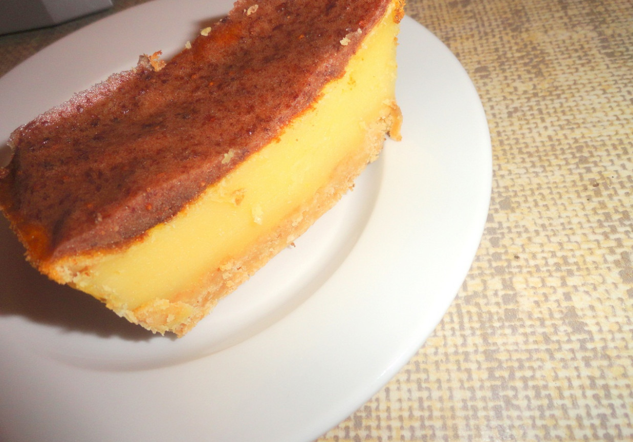 Cheesecake pomarańczowy z żurawiną foto
