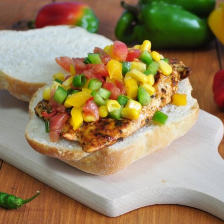 Krok 2 - Chicken burgery paprykowe foto