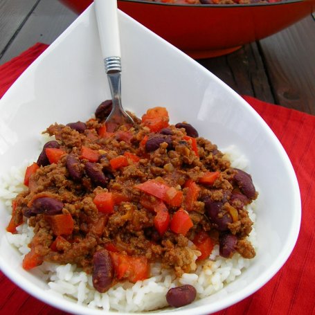 Krok 3 - Chili con carne z czekoladą foto