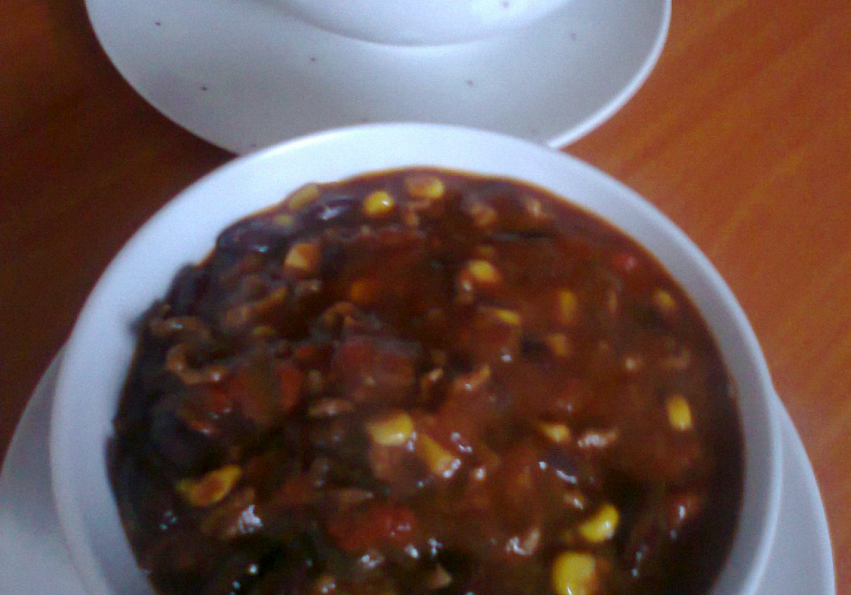 Chilli Con Carne z mielonej wołowiny foto
