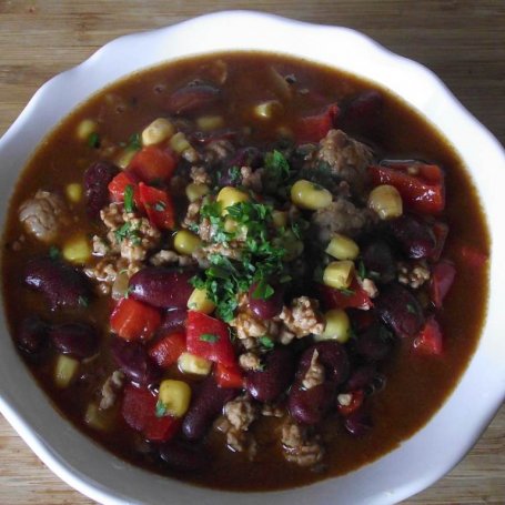 Krok 5 - Chilli con carne z mięsem mielonym foto