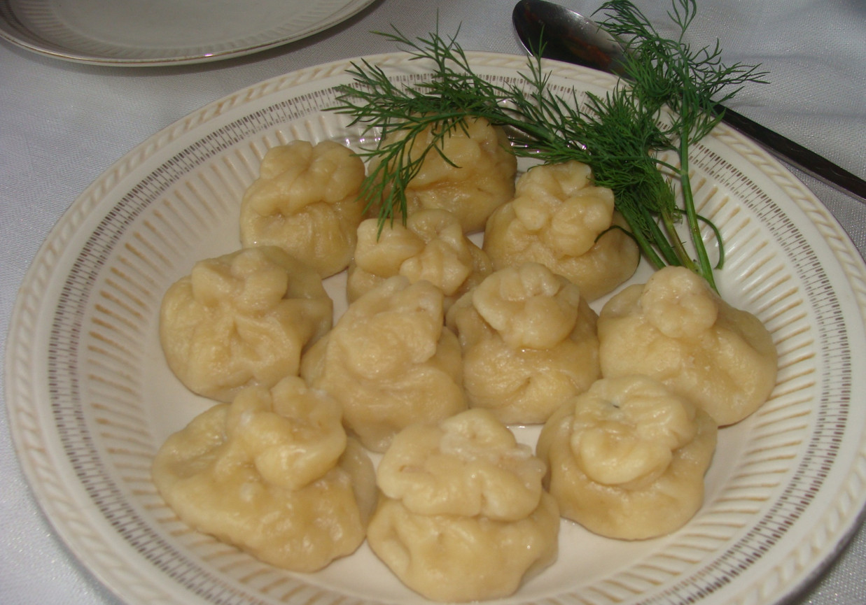 Chinkali z mięsem mielonym foto