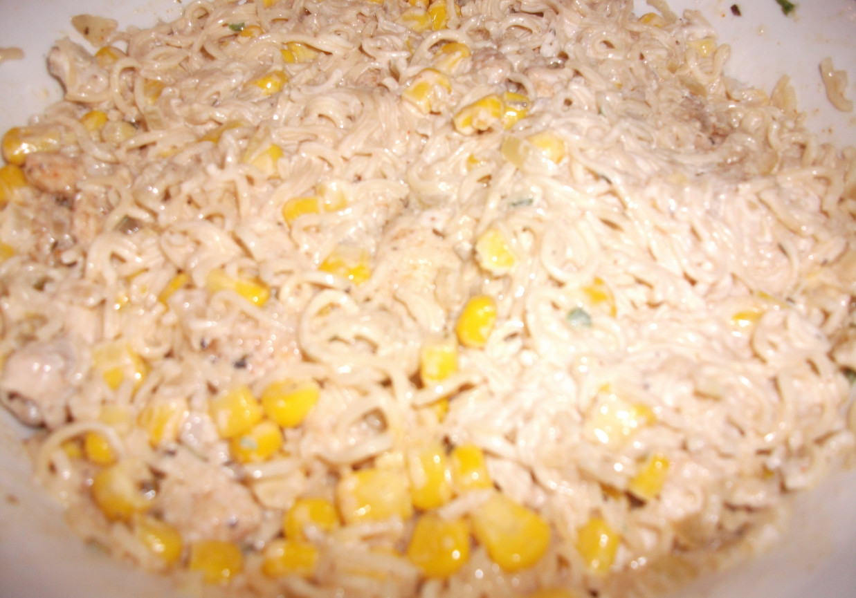 Chińska sałatka z kukurydzą foto