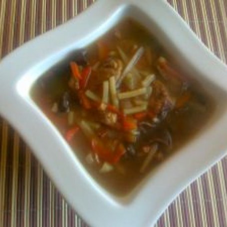 Krok 3 - Chińska zupa z filetem z kurczaka foto