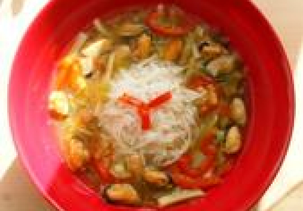 Chińska zupa z małżami foto