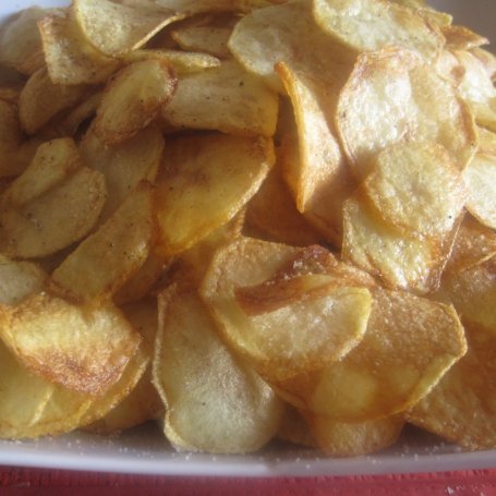 Krok 4 - Chipsy kartoflane o smaku prażonej cebulki﻿ foto