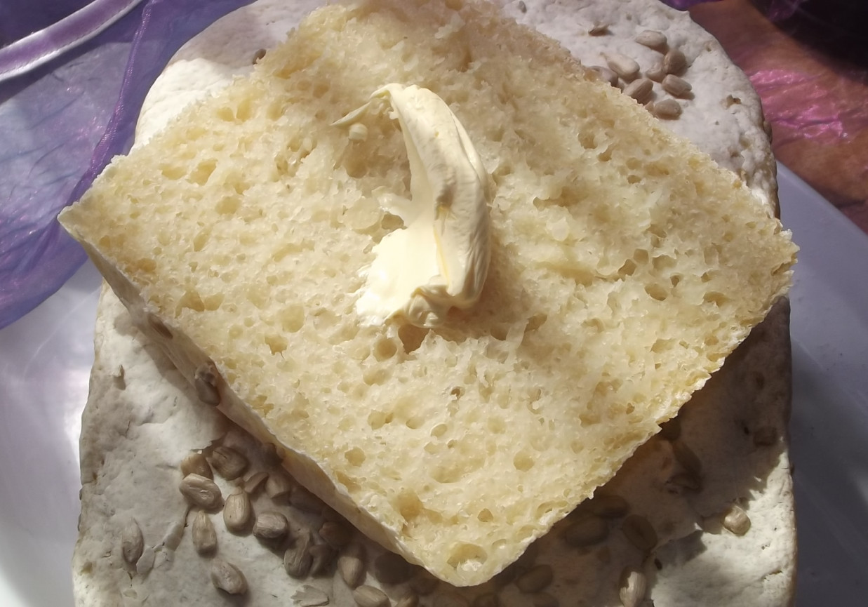 Chleb biały z wypiekacza foto