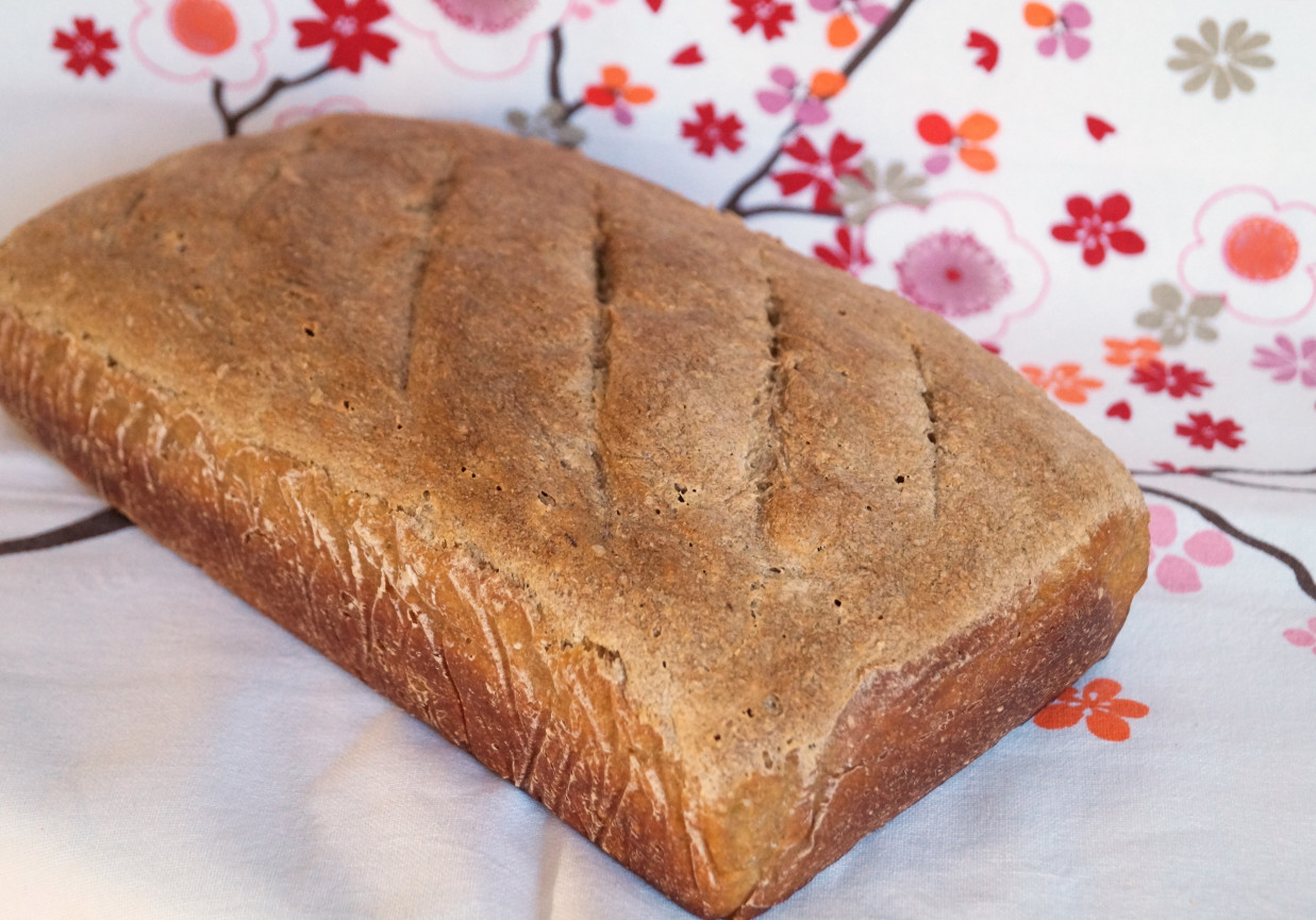 Chleb pszenny z dynią na zakwasie foto