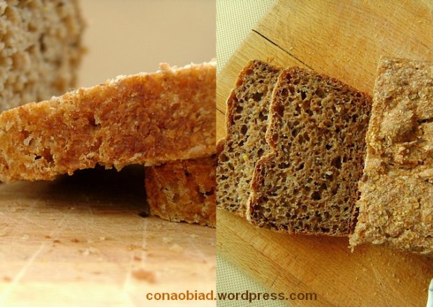 Fotografia przedstawiająca Chleb żytnio pszenny na zakwasie z siemieniem lnianym