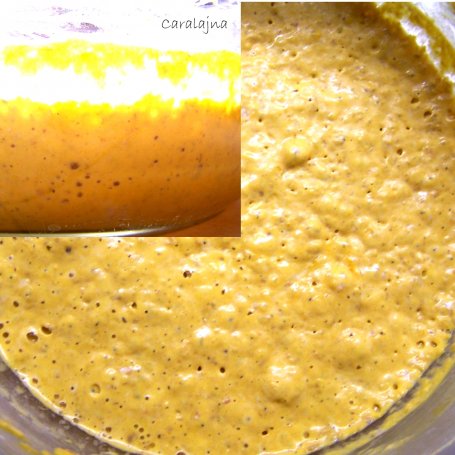 Krok 2 - chlebek eksperymentalny pszenno żytni z dynią i polentą foto