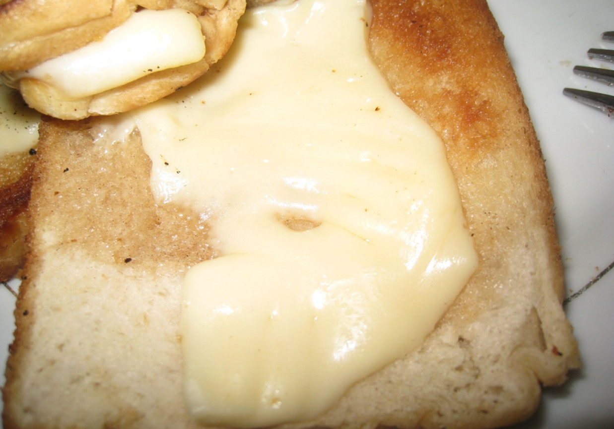 Chlebek smażony z serem foto