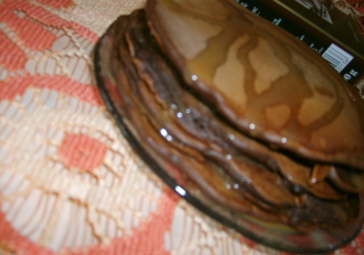 Chocolate pancakes foto