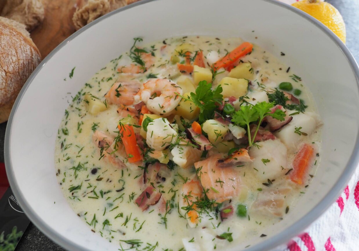 Co na obiad: Chowder rybny wg Piotra Ogińskiego foto