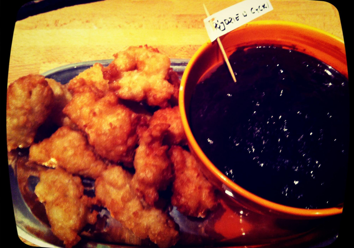 Churros z sosem czekoladowym foto