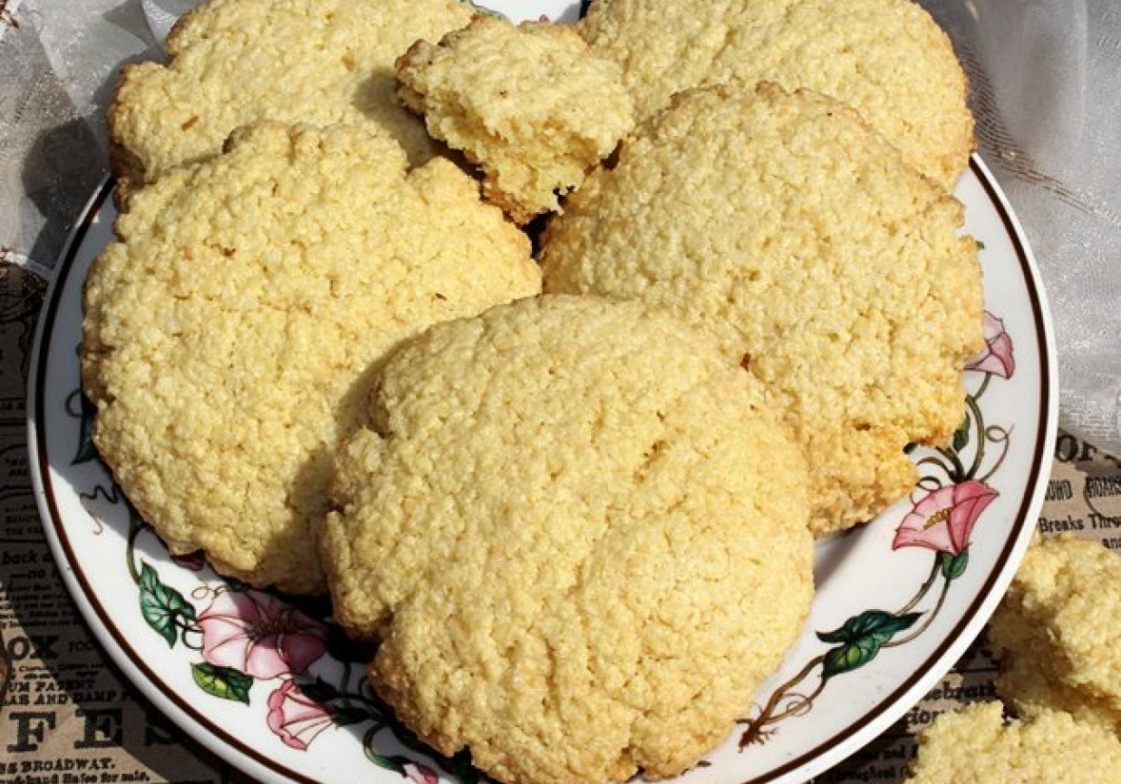 Ciasteczka chałwowo-kokosowe z kleiku ryżowego foto