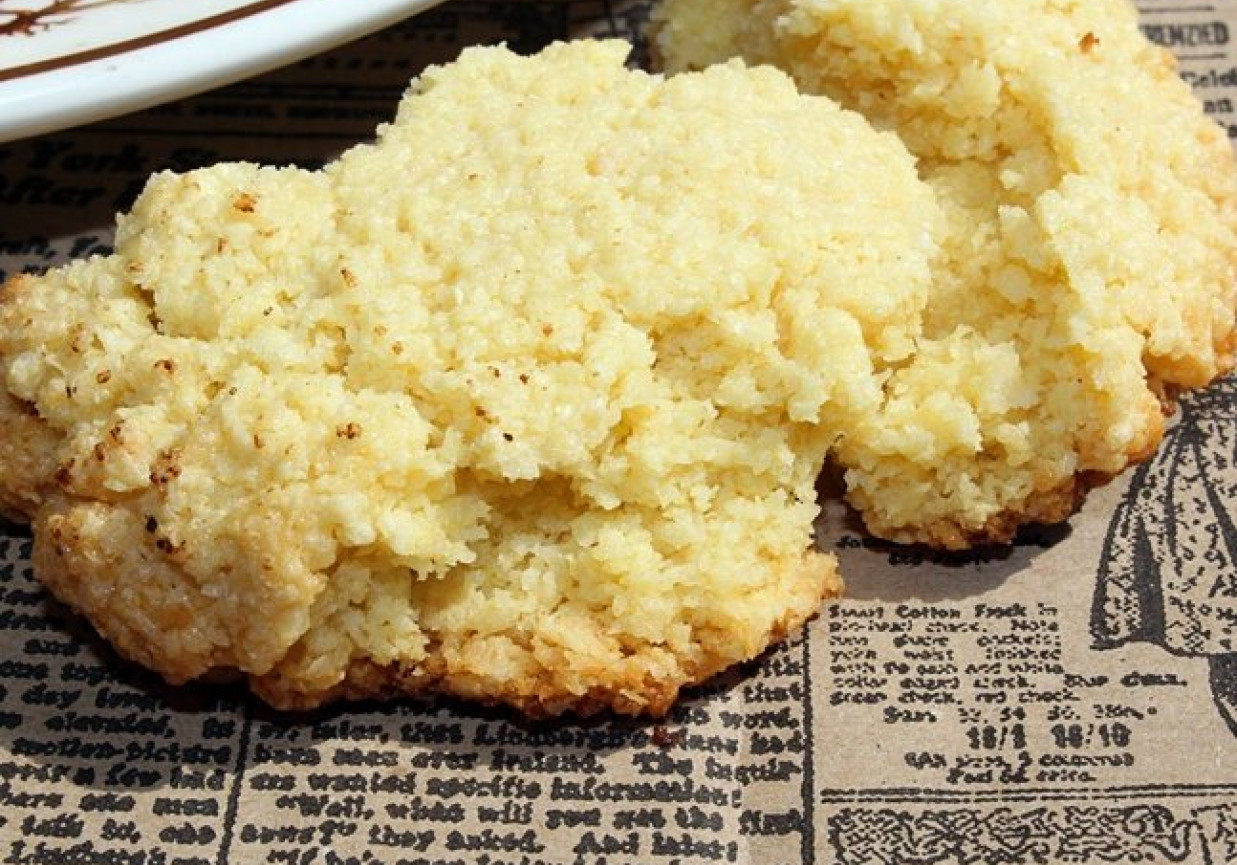 Ciasteczka chałwowo-kokosowe z kleiku ryżowego foto