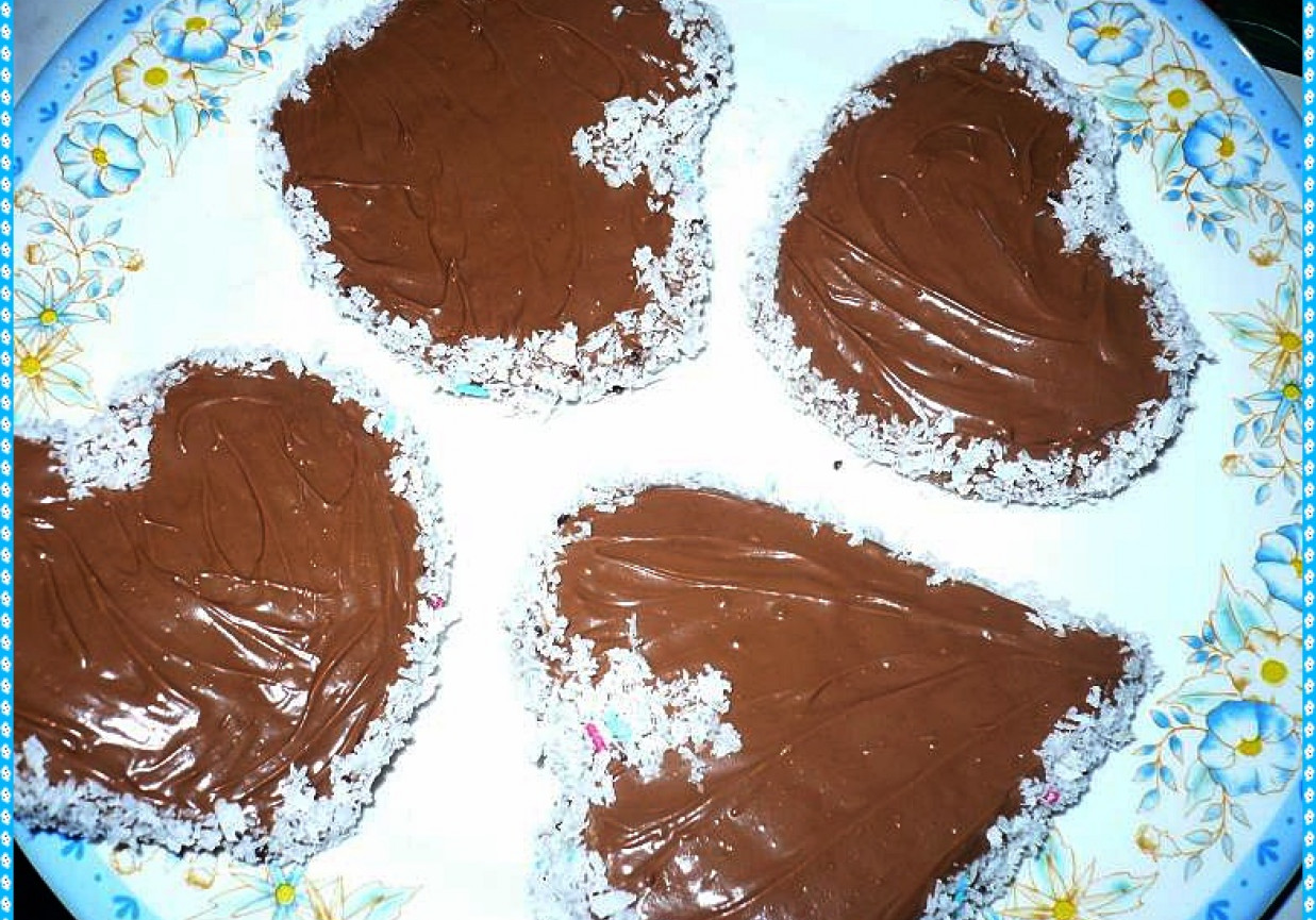 Ciasteczka kakaowe z czekoladą foto